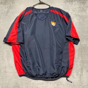 Cooperstown Dreams Park Authentic Baseball Jacket Men's Blue Lined Raglan Sleeve